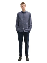 TOM TAILOR Hemd T-Shirt Grau/Hellblau/Dunkelblau/Blau