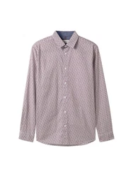 TOM TAILOR Hemd T-Shirt Lila/Dunkelblau/Rot