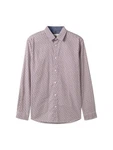 TOM TAILOR Hemd T-Shirt Lila/Dunkelblau/Rot