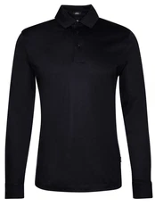BOSS Langarmshirt H-Pleins Dunkelblau/Schwarz