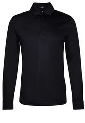 BOSS Langarmshirt H-Pleins Dunkelblau/Schwarz
