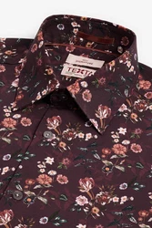Next Businesshemd Formelles Slim Fit Signature Hemd Rot/Rosa/Lila/Bordeaux/Braun