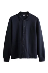Next Hemdjacke Dunkelblau/Hellblau
