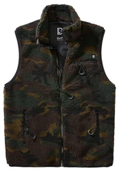 Brandit Steppweste Teddyfleece Vest Men Dunkelgrün