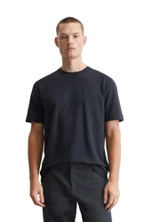 Marc O'Polo T-Shirt aus Bio-Baumwoll-Viskose Mix Dunkelblau/Dunkelgrau/Schwarz