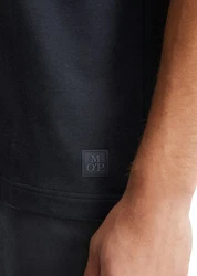 Marc O'Polo T-Shirt aus Bio-Baumwoll-Viskose Mix Dunkelblau/Dunkelgrau/Schwarz