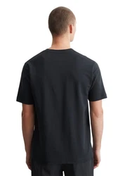 Marc O'Polo T-Shirt aus Bio-Baumwoll-Viskose Mix Dunkelblau/Dunkelgrau/Schwarz