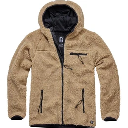 Outdoorjacke Teddyfleece Worker Jacke mit Kapuze