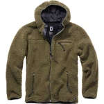 Brandit Fleecejacke Worker Jacket Dunkelgrün/Grün/Braun