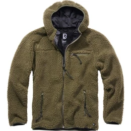 Outdoorjacke Teddyfleece Worker Jacke mit Kapuze