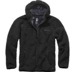 Brandit Fleecejacke Worker Jacket Schwarz/Grau/Dunkelgrau