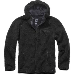 Brandit Fleecejacke Worker Jacket Schwarz/Grau/Dunkelgrau