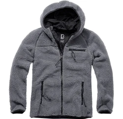 Brandit Fleecejacke Worker Jacket Dunkelgrau/Hellgrau/Dunkelblau/Grau