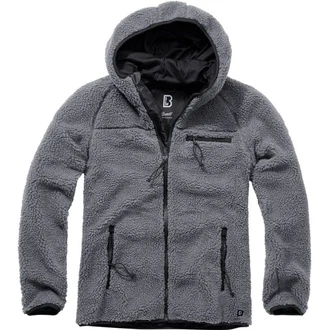 Brandit Fleecejacke Worker Jacket Dunkelgrau/Hellgrau/Dunkelblau/Grau