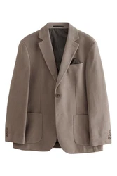Next Strukturierter Nova Fides Moleskin Sakko Braun/Grau/Beige/Khaki