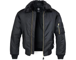 Brandit Jacke MA2 Fur Collar Blau/Schwarz/Dunkelblau/Dunkelgrau/Grau