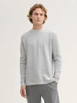 TOM TAILOR Langarmshirt 2-in-1 Look Grau/Hellgrau