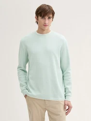 TOM TAILOR Langarmshirt 2-in-1 Look Hellgrün/Grün/Hellblau