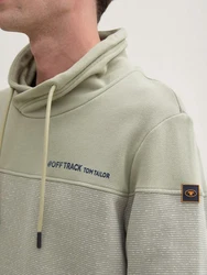 TOM TAILOR Sweatshirt Khaki/Grün/Dunkelgrün/Hellgrau