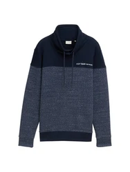 TOM TAILOR Sweatshirt Dunkelblau/Hellblau/Blau/Grau