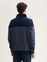 TOM TAILOR Sweatshirt Dunkelblau/Hellblau/Blau/Grau