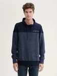 TOM TAILOR Sweatshirt Dunkelblau/Hellblau/Blau/Grau