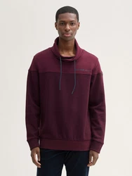 TOM TAILOR Sweatshirt cyclam/burgunder