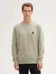 TOM TAILOR Pullover Khaki/Dunkelgrün/Hellgrün