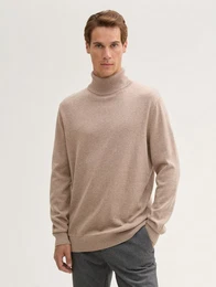 Strickpullover Basic Rollkragenpullover