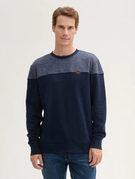 Sweatshirt Sweatshirt mit Logo Badge mit Logo Badge