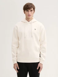 TOM TAILOR Denim Sweatshirt Beige/Creme/Weiß/Khaki/Rot