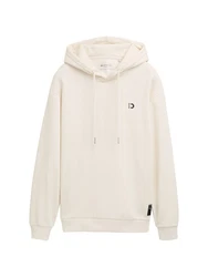 TOM TAILOR Denim Sweatshirt Beige/Creme/Weiß/Khaki/Rot