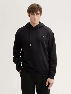TOM TAILOR Denim Sweatshirt Schwarz/Hellblau