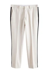 Next Anzughose Slim Fit Beige/Weiß/Creme/Khaki