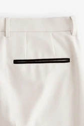 Next Anzughose Slim Fit Beige/Weiß/Creme/Khaki