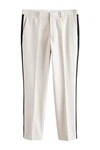 Next Anzughose Slim Fit Beige/Weiß/Creme/Khaki