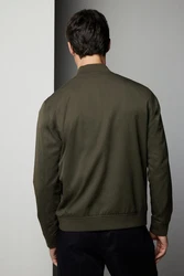 Next Bomberjacke (1-St) Dunkelgrün/Khaki