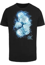 MisterTee T-Shirt Ice Rings Tee Lila/Schwarz/Dunkelblau/Blau/Türkis