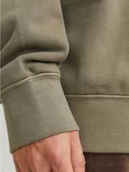 JACK & JONES Sweatshirt 'JJECharge' Dunkelgrün/Khaki