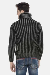 Cipo & Baxx Strickpullover mit Schnallenkragen (CP212) CP212