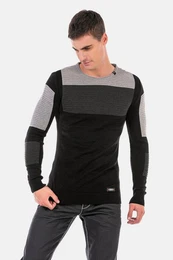 Rundhalspullover Pullover in extravagantem Strickdesign, CP247