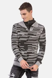 Cipo & Baxx Stehkragenpullover CP245 CP245