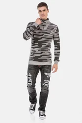 Cipo & Baxx Stehkragenpullover CP245 CP245