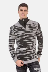 Cipo & Baxx Stehkragenpullover CP245 CP245