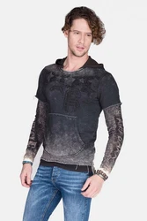 Cipo & Baxx Kapuzensweatshirt Sweatshirts im Lagenlook Style CL-279 CL-279
