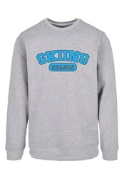 F4NT4STIC Sweatshirt Skiing Season Winter Sport Silber/Grau/Hellblau/Rot
