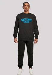 F4NT4STIC Sweatshirt Skiing Season Winter Sport Türkis/Schwarz/Rot