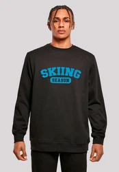 F4NT4STIC Sweatshirt Skiing Season Winter Sport Türkis/Schwarz/Rot