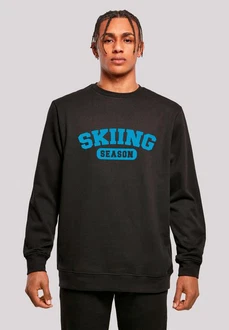 F4NT4STIC Sweatshirt Skiing Season Winter Sport Türkis/Schwarz/Rot