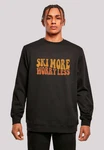 F4NT4STIC Sweatshirt Ski More Worry Less Rot/Schwarz/Grau/Rosa